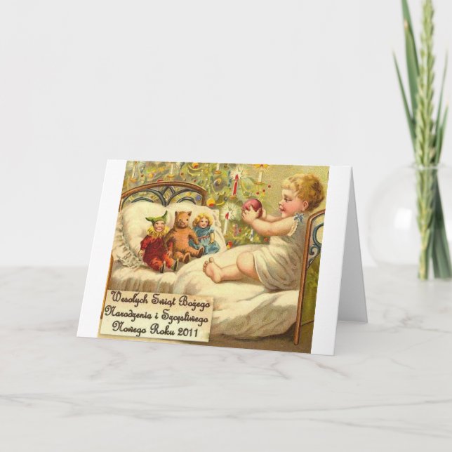 POLISH CHRISTMAS DESIGNS 2 HOLIDAY CARD (Front)