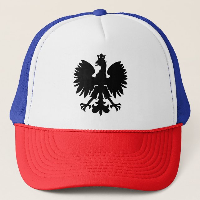 Polish Coat of Arms Eagle Trucker Hat (Front)