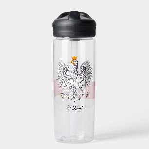 Polish Coat of Arms, Flag, Poland Water Bottle