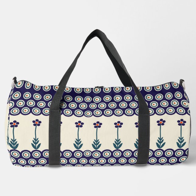 Polish design of traditional ceramics duffle bag (Front)