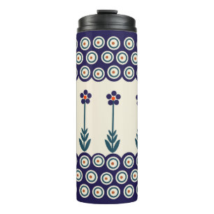 Polish design of traditional ceramics thermal tumbler