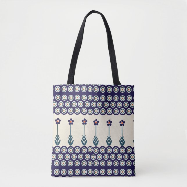 Polish design of traditional ceramics tote bag (Front)