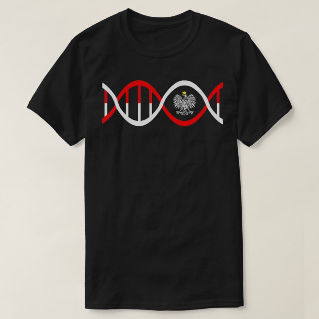 Polish DNA Poland Eagle Polska Genetic Poland Heri T-Shirt (Design Front)