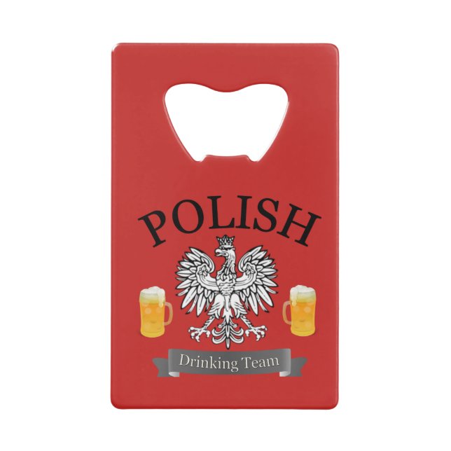 Polish Drinking Team Bottle Opener (Front)