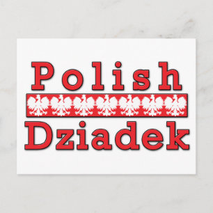 Polish Dziadek Eagles Postcard