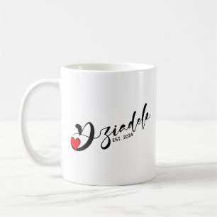 Polish Dziadek Established Year - Grandfather Coffee Mug