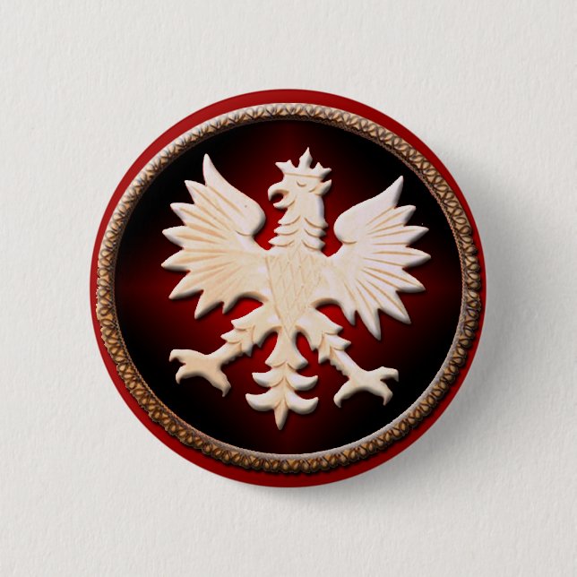 Polish Eagle Button (Front)