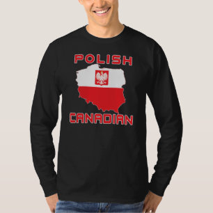 Polish Eagle Canadian Map T-Shirt