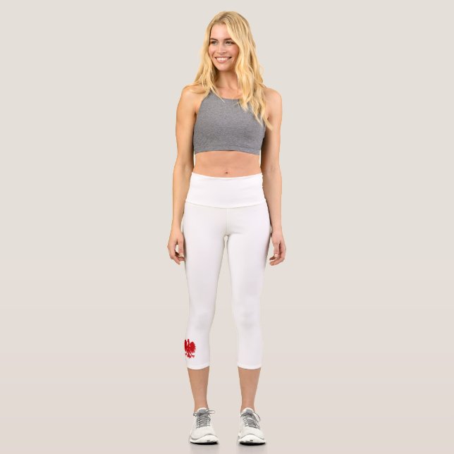 Polish Eagle Capri Leggings (Front)
