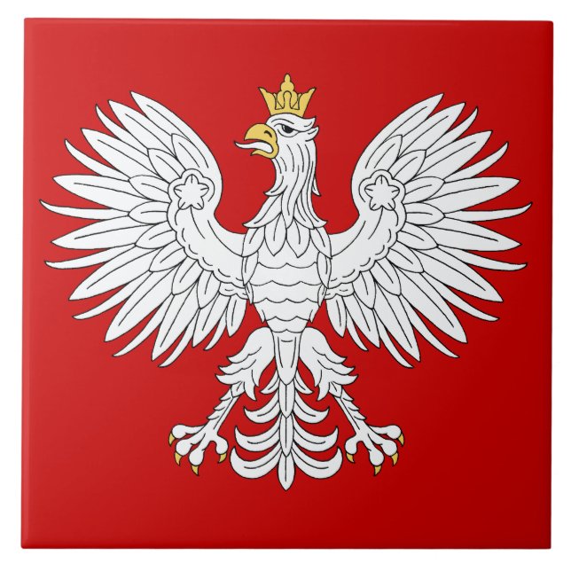 Polish Eagle Ceramic Tile (Front)