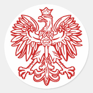Polish Eagle Classic Round Sticker