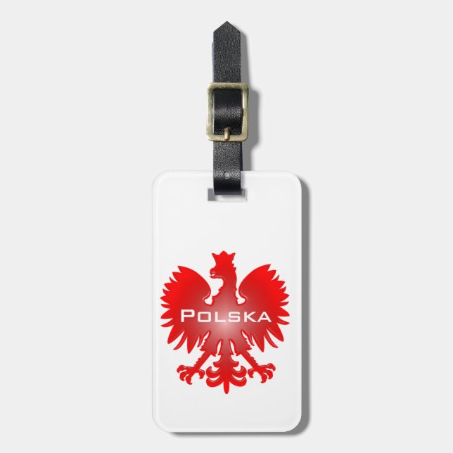 Polish Eagle Luggage Tag (Front Vertical)