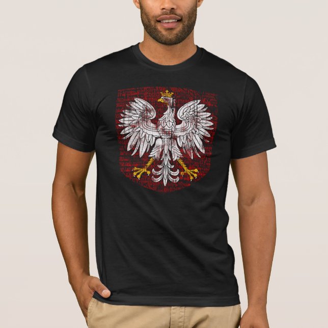Polish Eagle Men's Dark Shirt (Front)