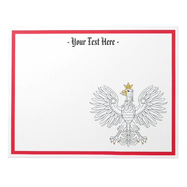 Polish Eagle Notepad (Front)