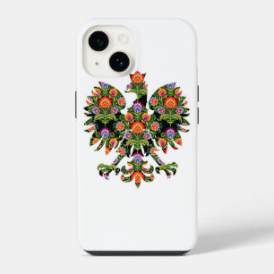 Polish Eagle Poland Wycinanki Emblem, Polish Folk iPhone 14 Case