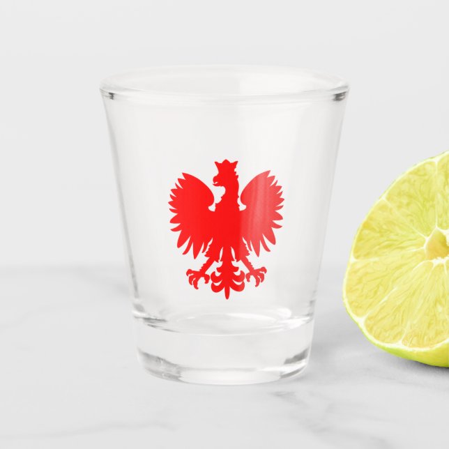 Polish Eagle Shot Glass (Front)