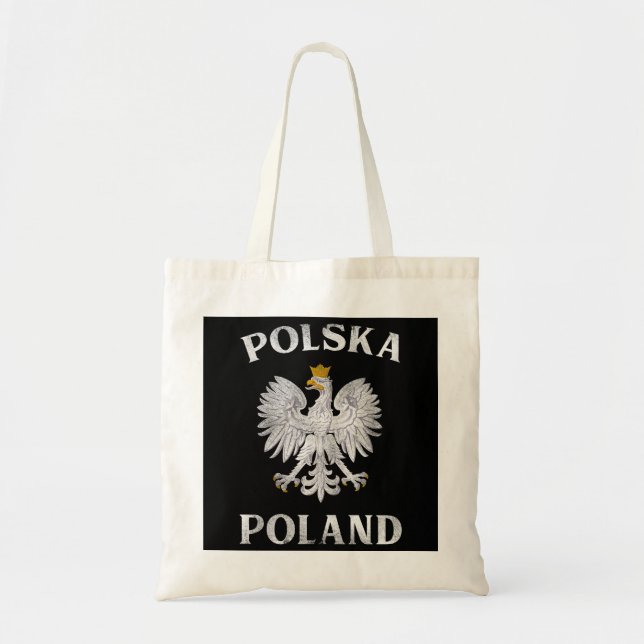 Polish Eagle T Poland Coat Of Arms Polska Tote Bag (Front)