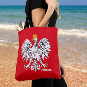 Polish Eagle Tote, Poland fashion bag, Polska Tote Bag
