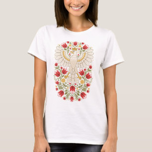 Polish Eagle Tulip Folk Art T-Shirt