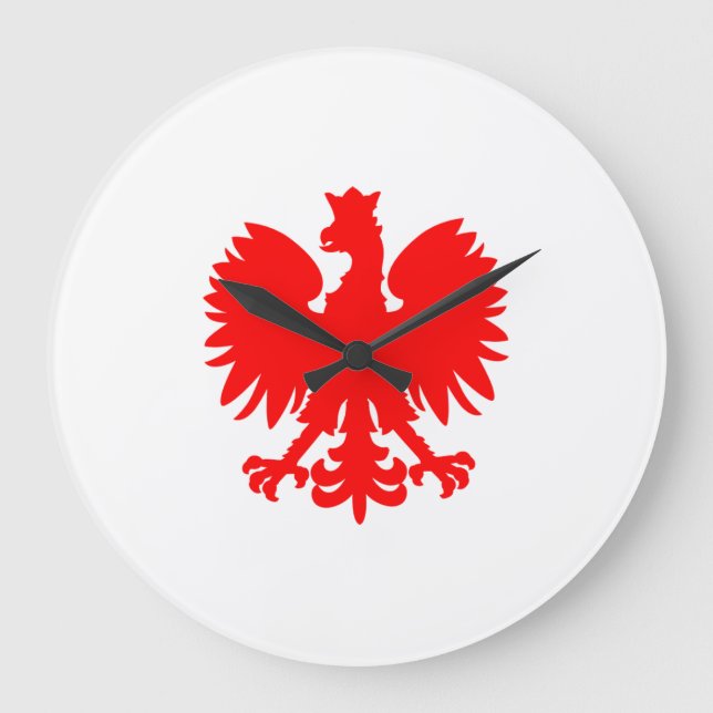 Polish Eagle Wall Clock (Front)