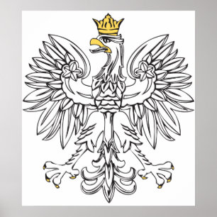 Polish Eagle With Gold Crown Poster