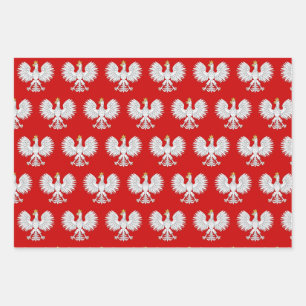 Polish Eagle Wrapping Paper Sheet