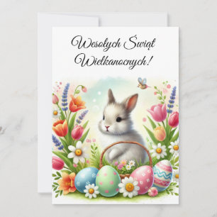 Polish Easter Greetings Wesolych Swiat Invitation