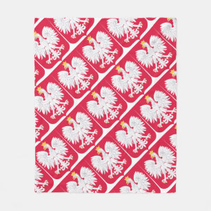 Polish Emblem - Poland Shield - Polska Herb Polski Fleece Blanket