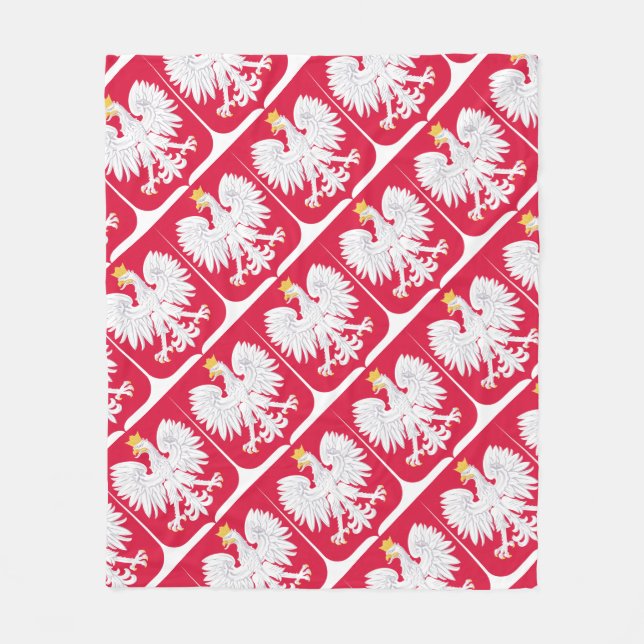 Polish Emblem - Poland Shield - Polska Herb Polski Fleece Blanket (Front)