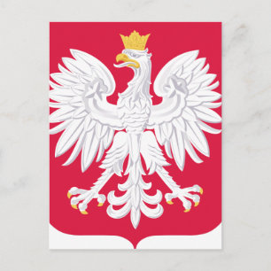 Polish Emblem - Poland Shield - Polska Herb Polski Postcard