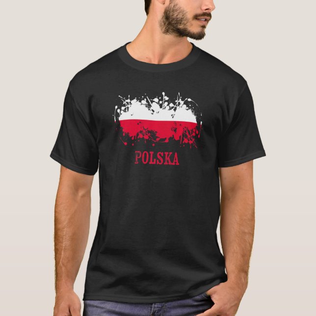 Polish enthusiasts for Polska and Poland T-Shirt (Front)