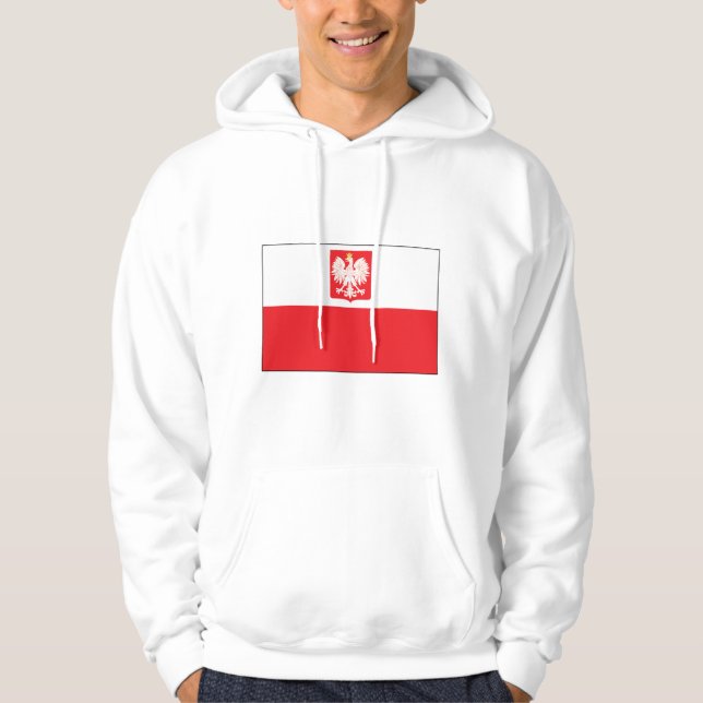 Polish Falcon Flag Hoodie (Front)