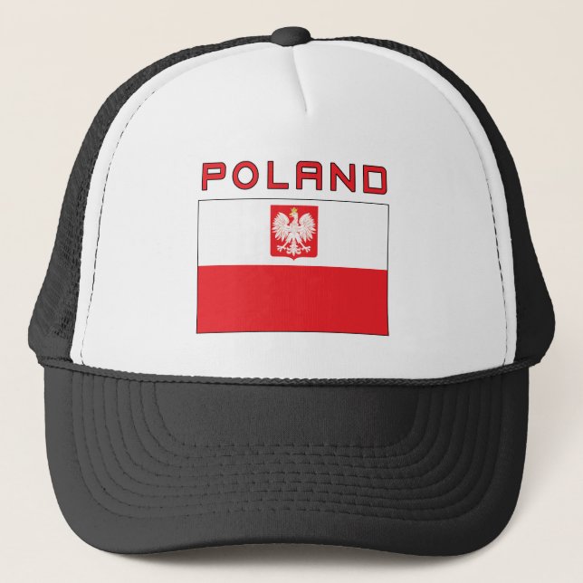 Polish Falcon Flag With Poland Trucker Hat (Front)