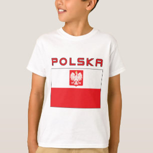 Polish Falcon Flag With Polska T-Shirt