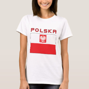 Polish Falcon Flag With Polska T-Shirt