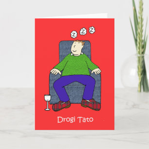 Polish Father's Day Cartoon Humour Card