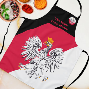 Polish Flag Apron, Taste from Home, Poland Apron