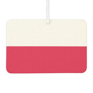 Polish flag car air freshener