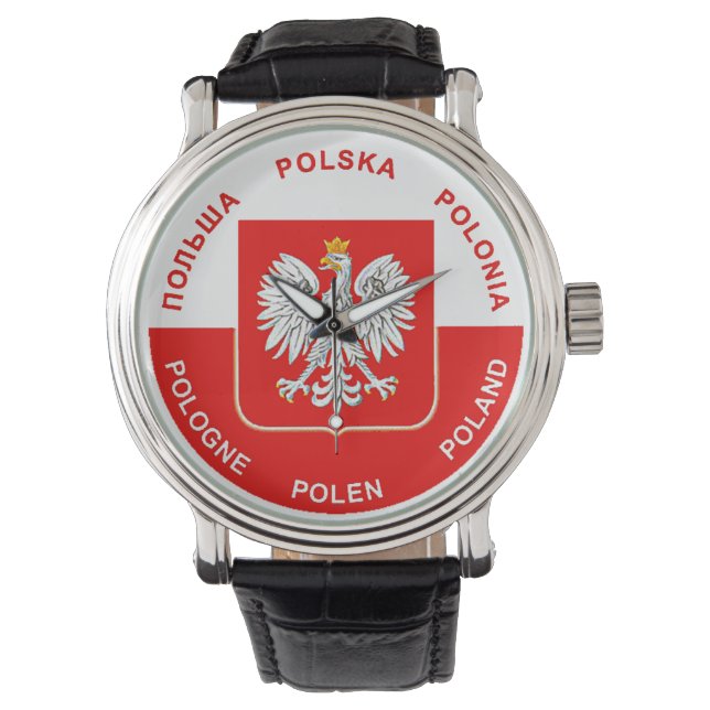 Polish Flag colours with White Eagle Watch (Front)
