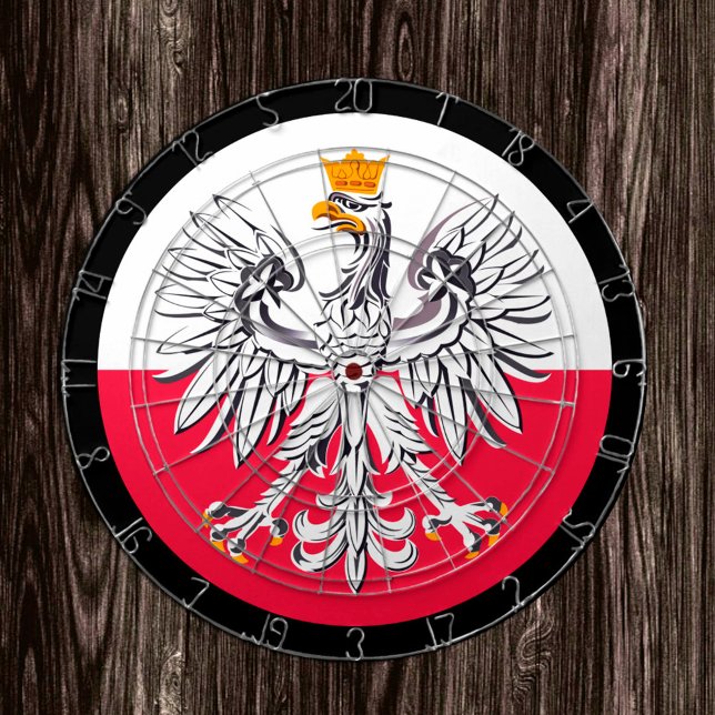 Polish Flag Dartboard & darts / game board (Creator Uploaded)