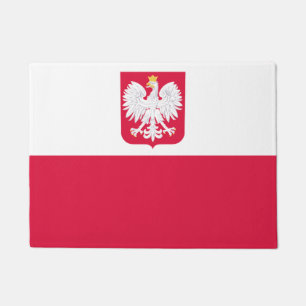 Polish flag doormat