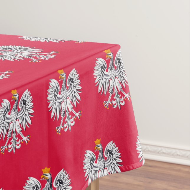 Polish Flag Eagle & Poland dining tablecloth (In Situ)