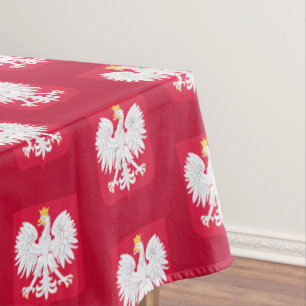 Polish Flag Eagle & Poland dining tablecloth