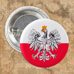 Polish Flag & Eagle Poland fashion patriot /sports 3 Cm Round Badge<br><div class="desc">Keychains: Poland & Eagle,  Polish Flag fashion - love my country,  travel,  holiday gifts,  national patriots / sports fans</div>