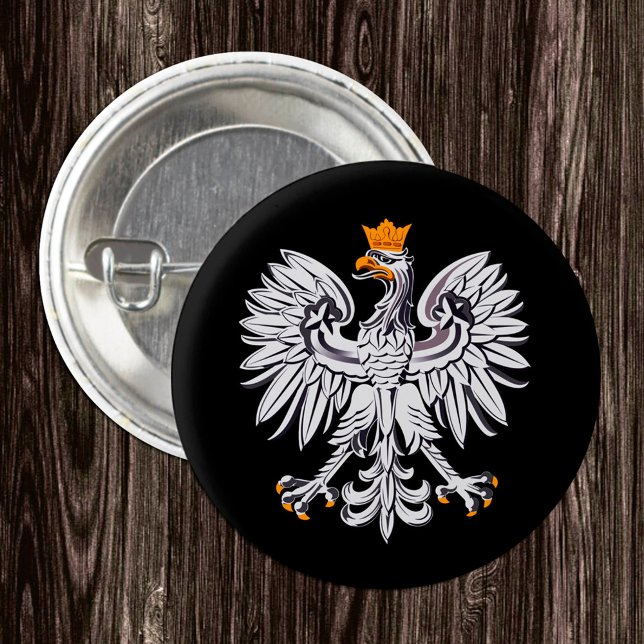 Polish Flag, Eagle & Poland fashion /sports 3 Cm Round Badge (Creator Uploaded)
