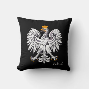 Polish flag & Eagle, Poland fashion travel /sports Cushion