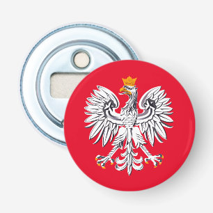 Polish flag & Eagle, Poland holiday party /sports Bottle Opener