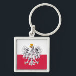 Polish flag & Eagle, Poland holiday, travel/sports Key Ring<br><div class="desc">Keychains: Poland & Eagle,  Polish Flag fashion - love my country,  travel,  holiday gifts,  national patriots / sports fans</div>
