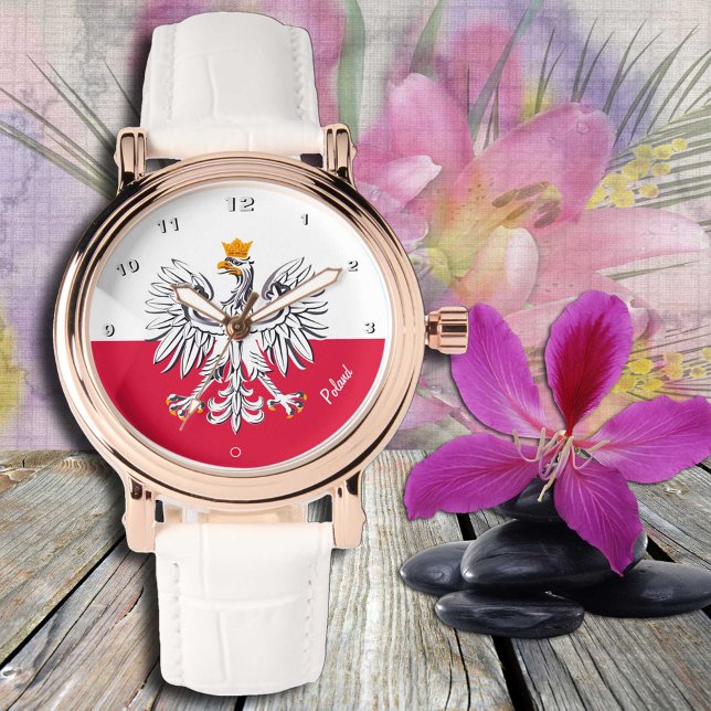 Polish Flag & Eagle, Poland trendy fashion /sports Watch (Creator Uploaded)
