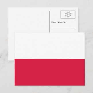 Polish Flag, Flag of Poland Postcard